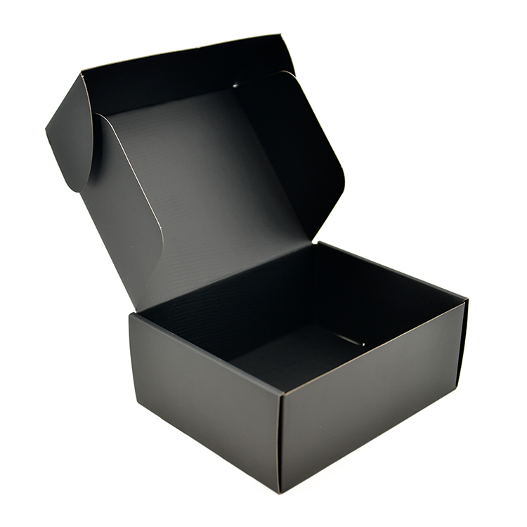 Recyclable T Shirt Packaging Shipping Black Mailer Boxes 03